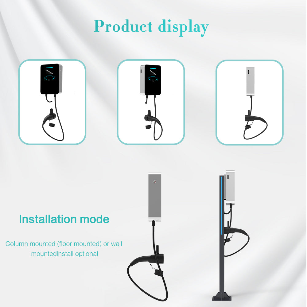 7kw Level 2 AC EV Charger Station with OCPP1.6